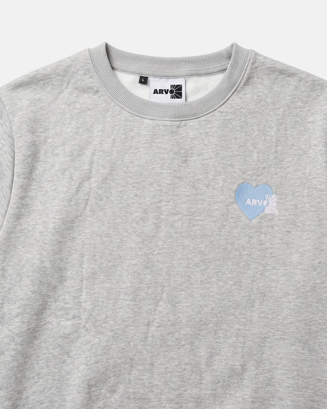 Heather Gray Love Crew