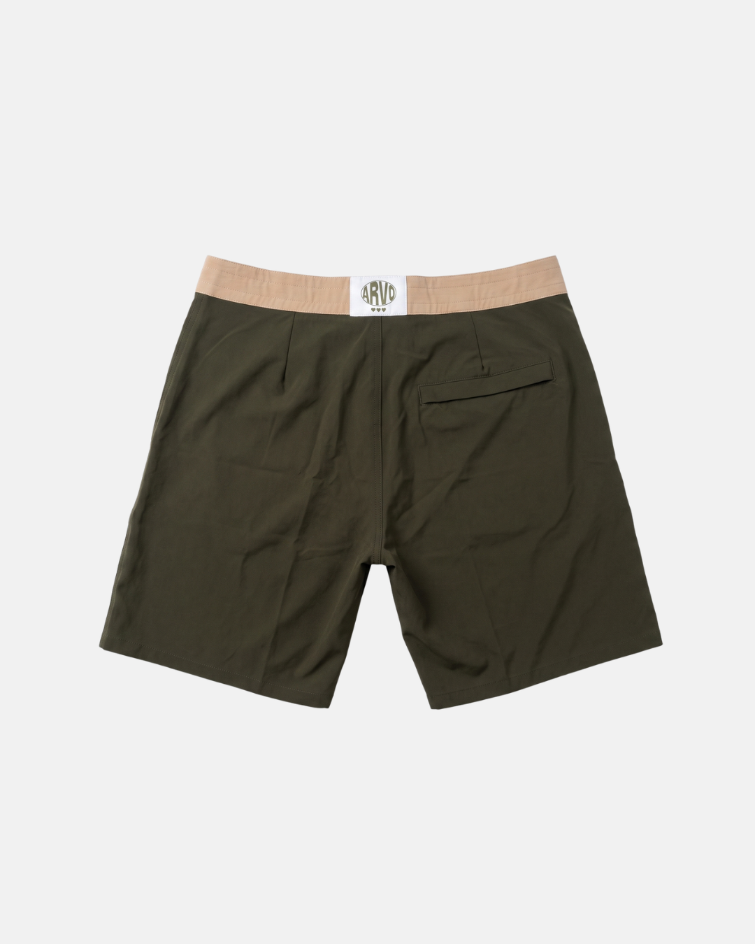 Army Green Oval patch Boardshorts