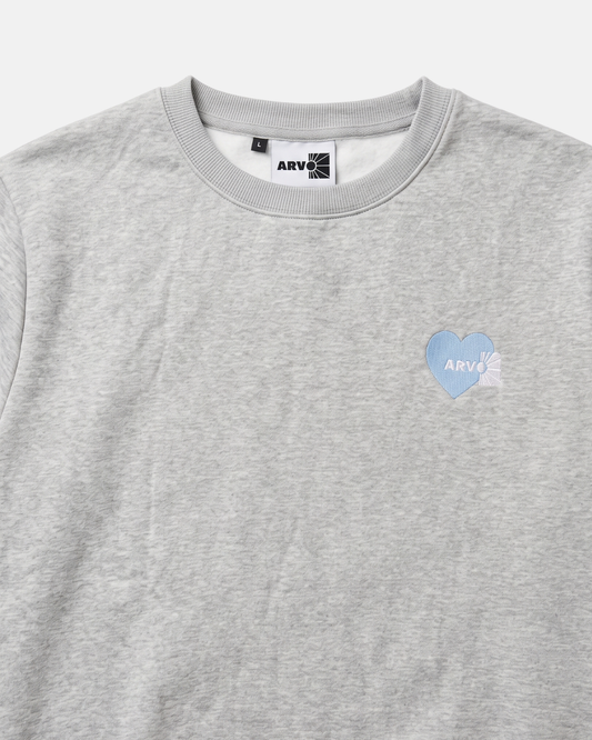 Heather Gray Love Crew