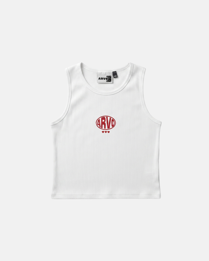 Woman - White Oval Tank